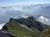 Switzerland / Suisse / Schweiz / Svizzera - Mt Pilatus (Unterwalden - Obwalden split Kanton): view over the Lake of 4 cantons / vue sur l'Esel et le lac des quatre-cantons - photo by C.Roux