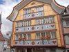 Appenzell: bears and hearts - Swiss faade decoration (photo by Christian Roux)