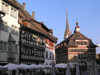 Switzerland - Stein am Rhein - canton of Schaffhausen: Rathausplatz - town hall on the right - photo by J.Kaman