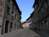 Switzerland - Stein am Rhein - canton of Schaffhausen: medieval centre - cobbles street - photo by J.Kaman