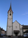 Switzerland - Stein am Rhein - canton of Schaffhausen: city church - Stadtkirche - photo by J.Kaman