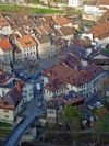 Switzerland / Suisse / Schweiz / Svizzera -  Fribourg / Freiburg: Petit-St-Jean  quarter - Auge / quartier du Petit-St-Jean - Auge (photo by Christian Roux)