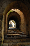 Crac des Chevaliers / Hisn al-Akrad, Al Hosn, Homs Governorate, Syria: passage in the outer walls - UNESCO World Heritage Site - photo by M.Torres /Travel-Images.com
