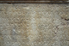 Palmyra / Tadmor, Homs governorate, Syria: Palmyra Museum - stone slab with Aramaic inscription - photo by M.Torres / Travel-Images.com