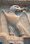 Palmyra / Tadmor, Homs governorate, Syria: Palmyra Museum - eagle - Bas-relief - photo by M.Torres / Travel-Images.com
