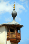 Syria - Damascus: Omayyad Mosque - guerite-like veranda under the Minaret of the Bride - photographer: M.Torres