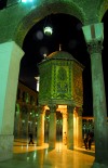 Syria - Damascus: Omayyad Mosque - the Caliphs' treasure - Beit al Mal - nocturnal view from under the rivaq - Masjid Umayyad - Ancient City of Damascus - Unesco World Heritage site - photographer: M.Torres