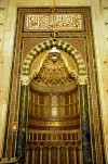 Syria - Damascus: Omayyad Mosque - mihrab - niche indicating the qibla, the direction of Kaaba in Mecca - Masjid Umayyad - photographer: M.Torres