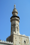 Syria - Damascus: Omayyad Mosque - Qat Bey minaret (western / Al-Gharbiye) - Masjid Umayyad - photographer: M.Torres