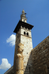 Syria - Damascus: Omayyad Mosque - Minaret of the Bride seen from outside the mosque - Masjid Umayyad - photographer: M.Torres