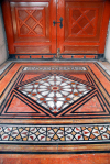 Syria - Damascus: Omayyad Mosque - decorated stone floor - photographer: M.Torres