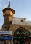 Damascus, Syria: Bab al Sagher - the 'small' gate - southern wall - minaret - photographer: M.Torres