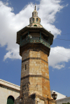 Damascus, Syria: stand alone minaret near the Roman arch, Via Rectat - religion - architecture - Islam - photographer: M.Torres
