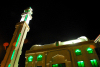 Damascus, Syria: modern mosque - Pakistan street, 17th April square - nocturnal - photographer: M.Torres