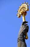 Dushanbe, Tajikistan: scepter with seven stars of the Ismoil Somoni statue on Dusti square - photo by M.Torres