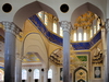 Dushanbe, Tajikistan: interior of the Haji Yakoub Mosque - dome with ornate muqarnas - Hanafi school of Sunni Islam - Rudaki Avenue -  central mosque of Dushanbe - photo by M.Torres