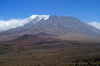 54 Tanzania - Kilimanjaro NP: Marangu Route - day 3 - Mount Kilimanjaro, the Kibo peak and the route - photo by A.Ferrari
