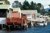 Tasmania - Australia - Hobart: boat sheds at Cornelius Bay (photo by S.Lovegrove)