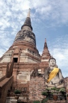 Thailand - Sukhothaj (Sukhothai province): Buddha under the stuppas - UNESCO world heritage site (photo by J.Kaman)