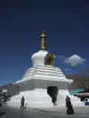 Tibet - Lhasa: stupa / chorten near Potala palace - photo by M.Samper