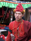 Tibet - Tibet - Lhasa: man with Tibetan hat  (photo by P.Artus)