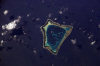 Tokelau: Atafu Atoll - from above - Western Pacific ocean, atoll and lagoon - photo by NASA (P.D. image)