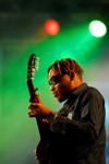 Port of Spain, Trinidad and Tobago: singer is playing guitar - carnival - photo by E.Petitalot