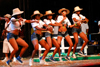 Port of Spain, Trinidad and Tobago: group of women in shorts dancing during carnival - photo by E.Petitalot