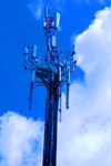 Port of Spain, Trinidad: broadcast relay antenna - photo by E.Petitalot