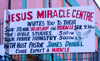 Port of Spain, Trinidad: Christian preacher center - scheduled miracles - photo by E.Petitalot