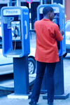 Port of Spain, Trinidad: phone booths - photo by E.Petitalot
