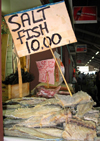 Trinidad - Port of Spain: salt fish for sale - a Caribbean favourite - photo by P.Baldwin