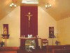Tristan da Cunha: Edinburgh - St Joseph's Catholic Church - the altar (photo by Captain Peter)