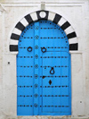 image of Tunisia - Sidi Bou Said: blue gate / door (photo by J.Kaman)