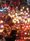 Istanbul, Turkey: colourful Turkish lamps for sale in the Grand Bazaar - photo by A.Kilroy