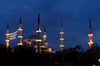 Istanbul, Turkey: domes and minarets of the Blue mosque - Sultanahmet Camii - photo by J.Wreford