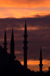 Istanbul, Turkey: minarets at sunset - Historic Areas of Istanbul, Unesco World Heritage site - photo by J.Wreford