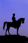 Turkey - Ankara: Kemal Ataturk - silhouette - equestrian statue - horse (photo by J.Wreford)