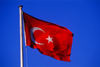 Turkey - Ankara: Turkish flag - photo by J.Wreford