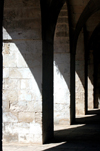 Turkey - Mardin: arches of the madrassa / Medresa - Islamic school - photo by C. le Mire
