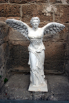 Turkey - Aspendos / Belkis - Antalya Province - Mediterranean region: winged statue - Nike - photo by C.Roux