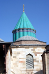 Turkey - Konya / KYA (Konya province - Anatolia peninsula) : Mevlana Celaleddin Rumi mausoleum/turbe - mystic poet - Sufi - Whirling Dervishes / dergah kuppel - photo by C.Roux