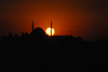 417 Istanbul, Turkey: Sultan Selim mosque and the Golden Horn at sunset - silhouette - photo by M.Torres