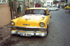 Istanbul, Turkey: yellow classic car - 1950s Chevrolet  - photo by S.Lund