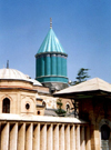 Turkey - Konya / KYA (Konya province) : Mevlana Celaleddin Rumi mausoleum/turbe - mystic poet - Sufi - Whirling Dervishes / dergah kuppel - Mevlevi Order - photo by M.Torres
