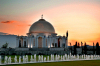 Turkmenistan - Ashgabat: gold domed mausoleum near the Kipchak Mosque - photo by G.Karamyanc