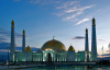 Turkmenistan - Ashgabat: Kipchak Mosque - dusk - photo by G.Karamyanc