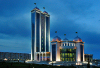Turkmenistan - Ashgabat: shopping center - nocturnal - photo by G.Karamyanc