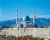 Turkmenistan - Geok-Tepe / Geok Depe / Geoktepe / Gokdepe - Akhal velayat: Saparmurat Khaji Mosque, comemorates the 1880-1 Siege of Geok-Tepe by the Russian Army under General Mikhail Skobelev - photo by G.Karamyanc
