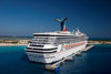 Grand Turk Island, Turks and Caicos: Carnival Cruise Lines Carnival Triumph cruise ship - stern - photo by D.Smith